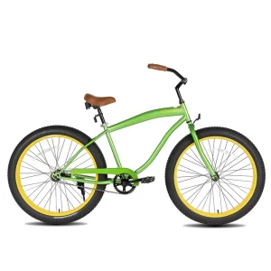 26-Inch 3.0 Fat Tire Bicycle, City Beach Bike, 26-Inch Men’s Beach Cruiser Bicycle