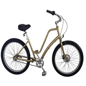 Custom 26-Inch 3.0 Fat-Tire Beach Bicycle with Built-In 3-Speed Gear System, Aluminum Alloy Frame, Vintage Comfort City Bicycle