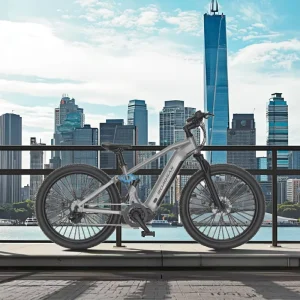 26-Inch Aluminum Frame Hybrid Electric Mountain Bike, 48V 500W Rear-Mounted 7-Speed, Dual Suspension, 15Ah 720Wh