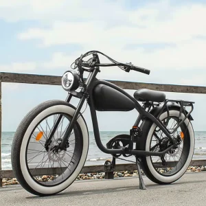 Colorful Electric Beach Bicycle with Mechanical Disc Brakes, 26-Inch Fat-Tire Bicycle