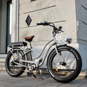 Lithium Battery Beach Cruiser Electric Bicycle with Durable Aluminum Alloy Frame and 26-Inch Fat Tires for Electric Bike Rental