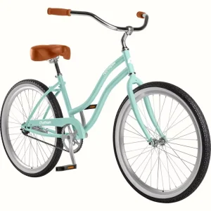 26″ Beach Bike Cruiser Bike Classic Vintage Single Speed Lady’s City Bike City Bicycle Women Bike Beach Bike