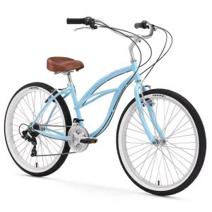 26″ Beach Cruiser Steel Female Bicycle Urban Bikes Lady City Bikes Beach Bicycle Cruiser