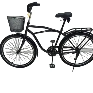 26″ Beach Cruiser Steel Female Bicycle Urban Bikes Lady City Bikes Men Beach Bicycle Cruiser