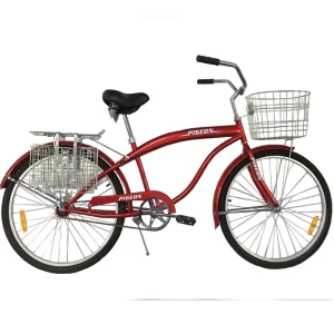 26 Inch 2.35 Tyre Beach Cruiser Bike with Rear Basket (FP-BB17001)