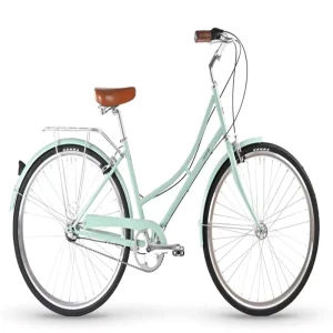 26 Inch 3 Speed City Bike Women Lady Vintage Bicycle with Basket & Rear Rack for Daily Commute