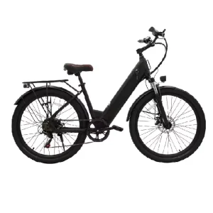 26 Inch 36v 350w Motor Ebike Adult E City Road Bike Women’s Long Range Extender Distance Electric Assist Step Through Bicycle
