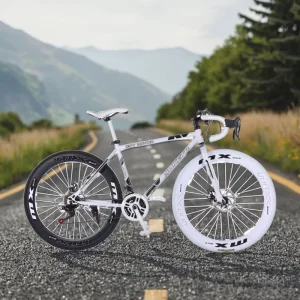 26 Inch 6 Speed Hybrid City Bike Mountain Gravel Dirt Fat Tire Road Bicycle Adult Sports Cycling Bike