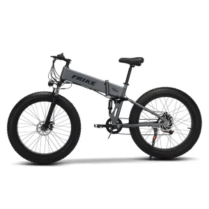 26 Inch Aluminum Alloy Fat Tire Electric Folding Mountain Bike with Rear Hub Motor 36V Snow Off Road Adult E-Bike