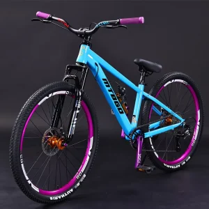 26 Inch Downhill Bicycle 8 Speed Adult Men’s Carbon Steel Mountain Bike with Bicicleta Cycling Cycles