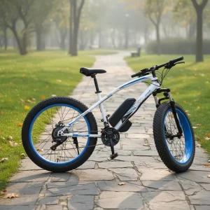 26-Inch Electric Fat Bike Brushless Disc Brake 7 Speed Gears Aluminum Alloy Frame 26*4.0 Snow Tire Lithium Battery