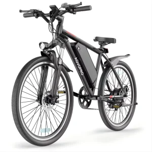 26 Inch Electric Mountain Bike 350W Full Suspension Ebike with 48V Lithium Battery