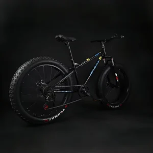 26-Inch Fat Tire Beach Cruiser Bike 7-Speed Steel Fork Disc Brake System Full Shockproof Frame 200kg Load Capacity Sand Snow