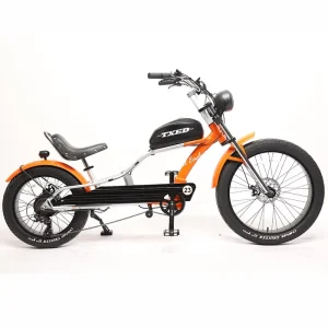 26 Inch Fat Tire Cruiser Electric Bicycle Adults 48V 750W Motor Lithium Battery Power Supply LCD 7 Speed Chopper E-Bike