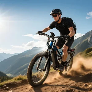 26 Inch Fat Tire Electric Bike 48V 20Ah Off Road Mountain Ebike Dual Disc Brake City Urban E Bicycle