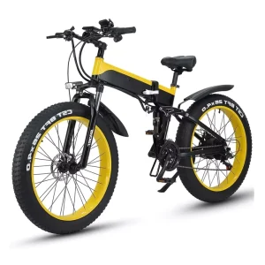 26 Inch Folding Mountain Bike 21 Speed Dual Disc Brake Foldable Bike
