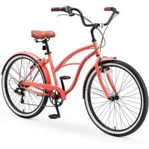 26 Inch Grey Color Famous Brand Spare Parts 7 Speed Beach Cruiser Bikes For Sale
