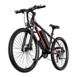 26 Inch High Carbon Steel Frame Electric Mountain Bike 500W Motor 48V Lithium Battery 21 Speed Adults E-Bike