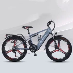 26-Inch High Carbon Steel Lithium Battery Assist Mountain Bikes 350W Cross-Border Overseas Shipping Self-Built After-Sales 48V
