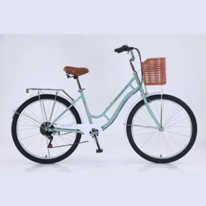 26 Inch Lady Bicycle Carbon Steel Frame 7 Speed City Bike for Women Commuter Bike Factory Supply