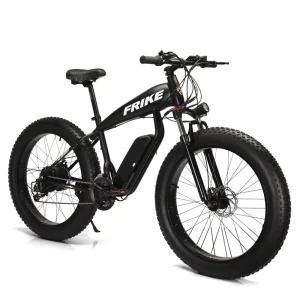 26 Inch Lithium Battery Fat Tire Snow Off-road Electric Mountain Bike Trolley Central Disc Sport Brushless Front Suspension