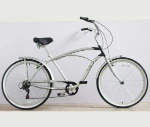 26 Inch Men’s Beach Cruiser Bicycle with Steel Fork and Aluminum Frame 7 Speed Customized Color (SY-BC260826)