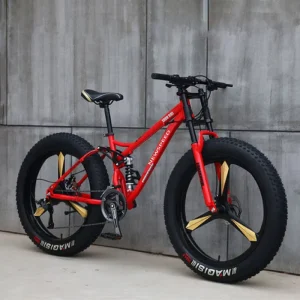26-Inch Steel Frame Men’s Fat Bike 27 Speed Accord Adult Bicicleta with 21 Speed Gears