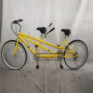 26 Inch Tandem Bicycle 2 Seater Two People Road Bike Couple Sightseeing Tandem Bike for Park Rental Family Cycling