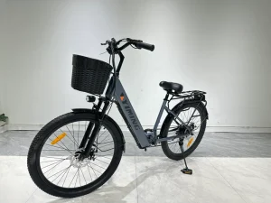 26 Inch Women’s Ebike EU Stock Rear Hub Motor 400 Watt 7-speed 48V 12Ah Lithium Battery Aluminum Alloy Frame