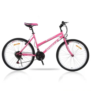26 Inch Women’s Mountain Bike with V Brakes Comfortable City and Trail Bicycle for Leisure Cycling Perfect for Ladies and Girls