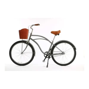26-Inch Single-Speed Beach Bike with Belt Drive, Unisex City Bicycle, OEM Nautical Bicycle