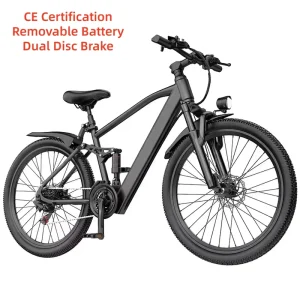 26-inch 350W 36V 7-Speed Dual Disc Brake Removable Lithium Battery Attendance Scooter Booster Electric Mountain Bike