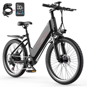 26-inch Electric Mountain Bike for Adults 48v 750W Lithium Battery Carbon Steel Frame Rear Hub 7-Speed Ebike
