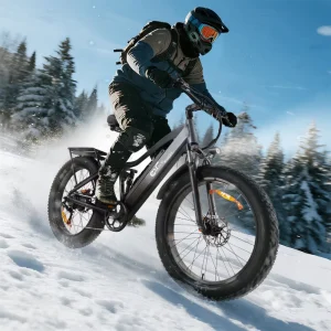 26-inch Fat Tire Electric Mountain Bike Brushless 48V Lithium Battery Rear Hub Motor Aluminum Frame Hidden Battery City Style