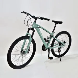 26inch High Carbon Steel Frame Mountain Bike Youth Variable Speed Off-Road Commuter Dual Disc Brake Shock Absorption