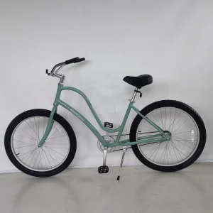 Aluminum Frame Single-Speed 26×3.0 Fat-Tire Women’s Beach Cruiser City Bicycle for Leisure Riding