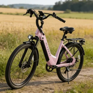 27.5 Inch Electric Commuter Bike 48V Removable Battery 7-Speed Carbon Steel Frame Ebike