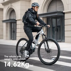 27.5 Inch Men’s Women’s Dual Suspension Mountain Bike Aluminum Alloy Oil Hydraulic Disc Brake 9-Speed Road Mountain