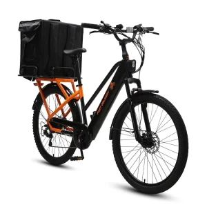 27.5 inch Electric Cargo Bike Perfect for Urban Commuting & Food Delivery 36V 10.4Ah Lithium Battery