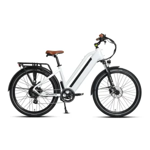 27.5-Inch Tires, 48V 500W/750W/1000W Beach Cruiser Step-Through City Commuter Electric Bicycle for Women, E-Bike