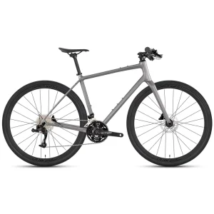 30-Speed Flat-Bar Hybrid Bicycle with Lightweight Aluminum Frame and Carbon Fiber Fork for Off-Road Riding