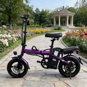 350W 48V Compact Foldable E-Bike Easy Carry One Step System Long Range Endurance Perfect for Student Urban Travel