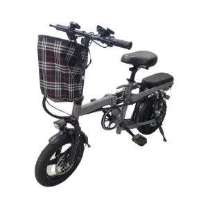 350W 500W Lightweight Foldable Electric Bicycle Made in China 48V 20Ah Lithium Portable Electric Bike Dual Disc Brakes