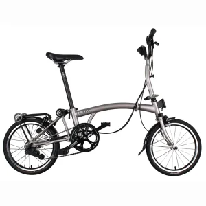3SIXTY TRI folding Bike16 Inch 6 Speeds Steel Frame Mini Foldable Bicycle M Y S BAR Brompto Folding Bike