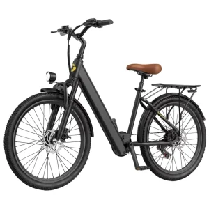 400W 26-Inch Electric City Bicycle Girls Women Step-Through Urban E-Bike NFC 10AH Battery Digital Waterproof Pedal Assist