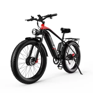 48V Electric Fat-Tire Hybrid Bicycle, Electric Mountain Bike for Adults