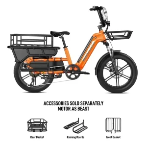 Electric Bicycle 48V 15Ah 7-Speed Aluminum Alloy Frame Hybrid Cargo Bicycle