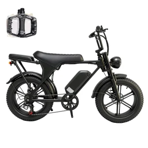 48V 15Ah Lithium Battery 7-Speed Wide-Tire Electric Folding Bicycle