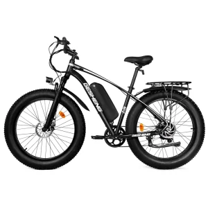 48V 15Ah Lithium Battery Hybrid-Powered Sports Mountain Electric Bicycle with Hub Motor and Disc Brakes for Adults