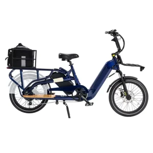 48V 15Ah Cargo Bicycle 750W Electric Cargo Bike Family Long Tail Bicycle for Heavy Duty Grocery Delivery Ebike